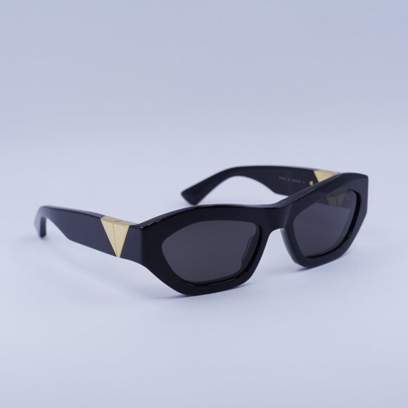 ?️ New Bottega Veneta BV1221S 001 Sunglasses - Black Frame, Grey Lenses main image 9
